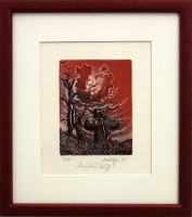 Smírčí kříž - Herbert Kisza - grafika 